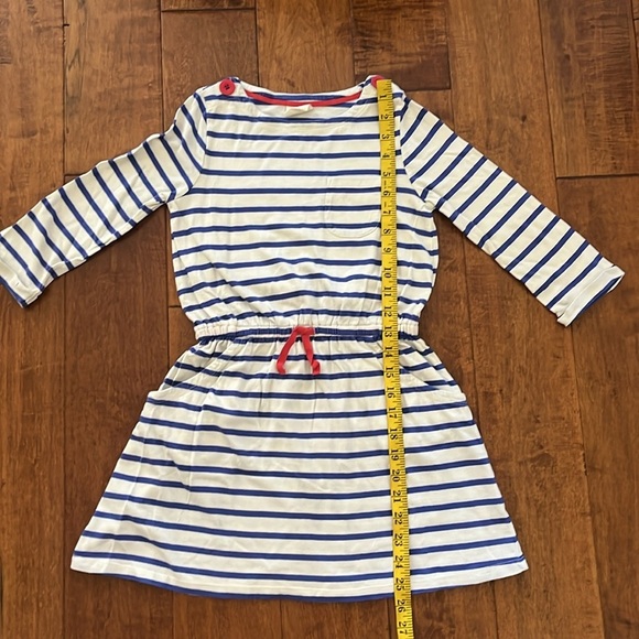 Mini Boden Stripe Long Sleeve Dress Size 7-8 Y - Picture 4 of 11